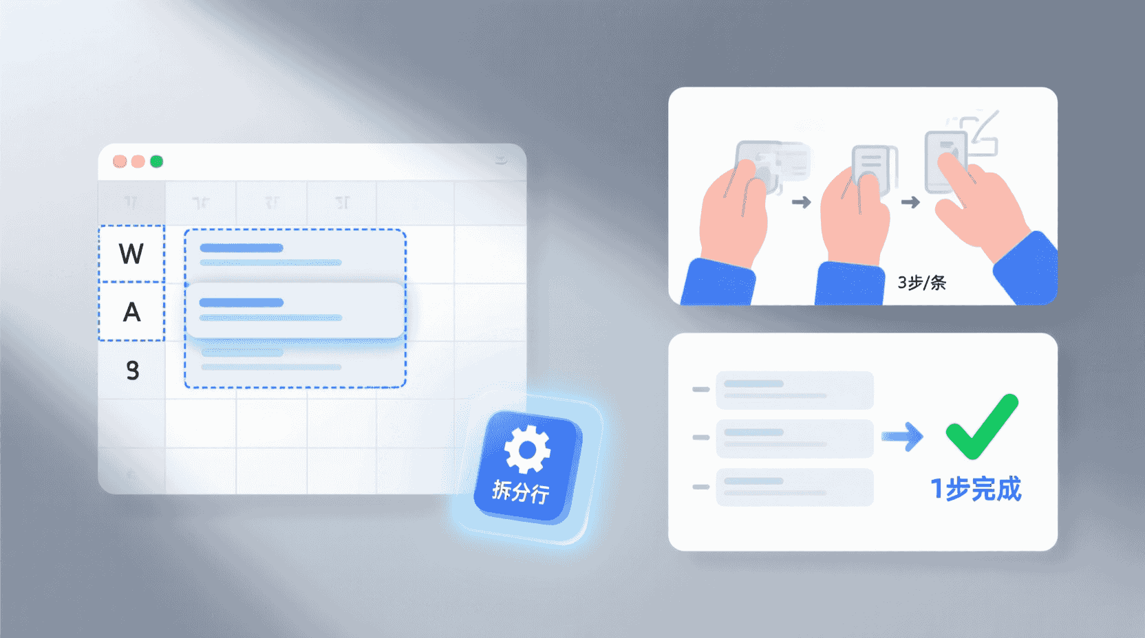 功能定位：为什么“拆成独立行”比手动复制更高效