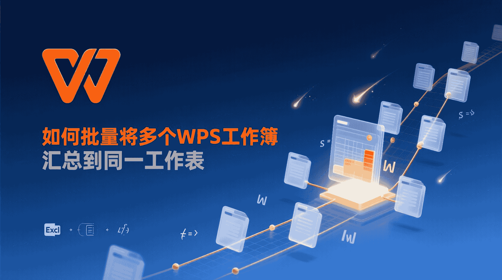 如何批量将多个WPS工作簿汇总到同一工作表?